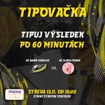 Máme tady tipovačku na přesný výsledek po 60 minutách v zítřejším zápase proti Slavii 🔴⚪️🤩🥅🏒 
Tipovat můžete do zahájení zápasu, tedy do 18:00. 
Výherci/výherkyně získají možnost se jít pozdravit s hráči Baníku přímo do kabiny po následujícím domácím zápase (Sokolov-Pardubice “B”, 20.11.) 🤜🏻🤛🏻😎
‼️POZOR‼️ Vyhrávají pouze 3 nejrychlejší se správným tipem. 
Tak házejte tipy do komentáře a na vítěze se budeme těšit 🤩🤝🏻